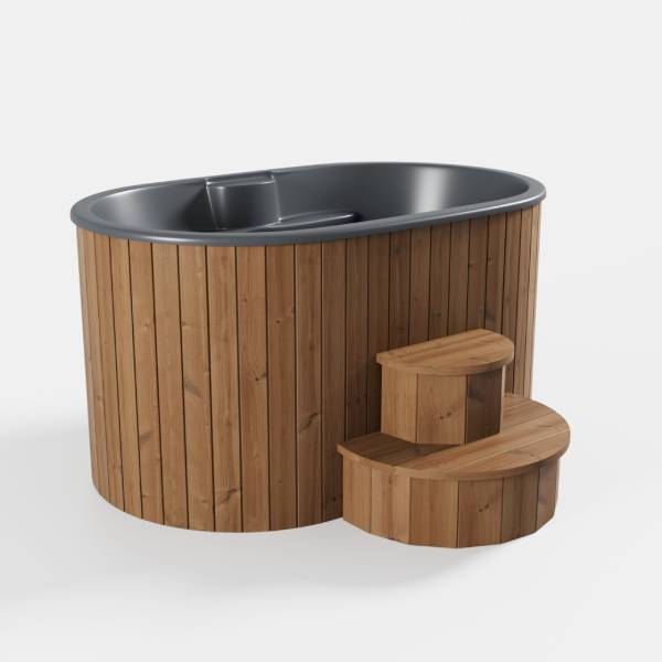 SaunaLife S2N 2-Person Cold/Hot Immersion Tub, Natural product image