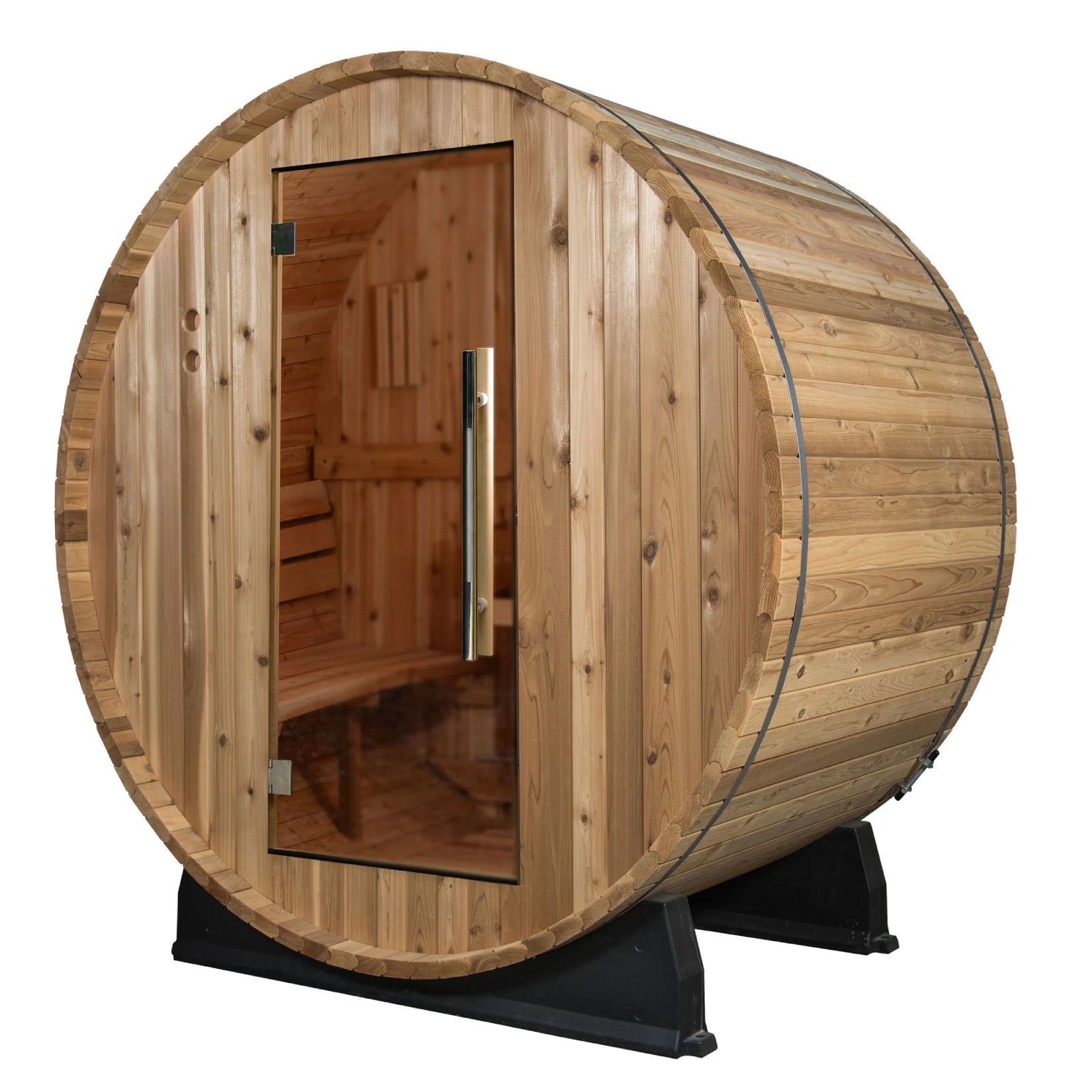 Almost Heaven Watoga 2-4 Person Classic Barrel Sauna, 6x5 ft. product image
